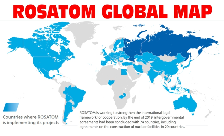 ROSATOM GLOBAL MAP - THE TRUE FACE OF "MODERN" IMPERIALISM | RNAnews