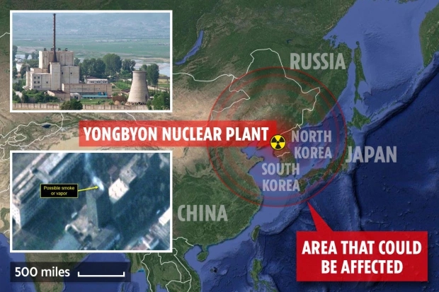 SMOKED OUT Mystery smoke spews from North Korea nuke plant crippled by typhoons sparking fears of Fukushima-style disaster | Scottish Sun