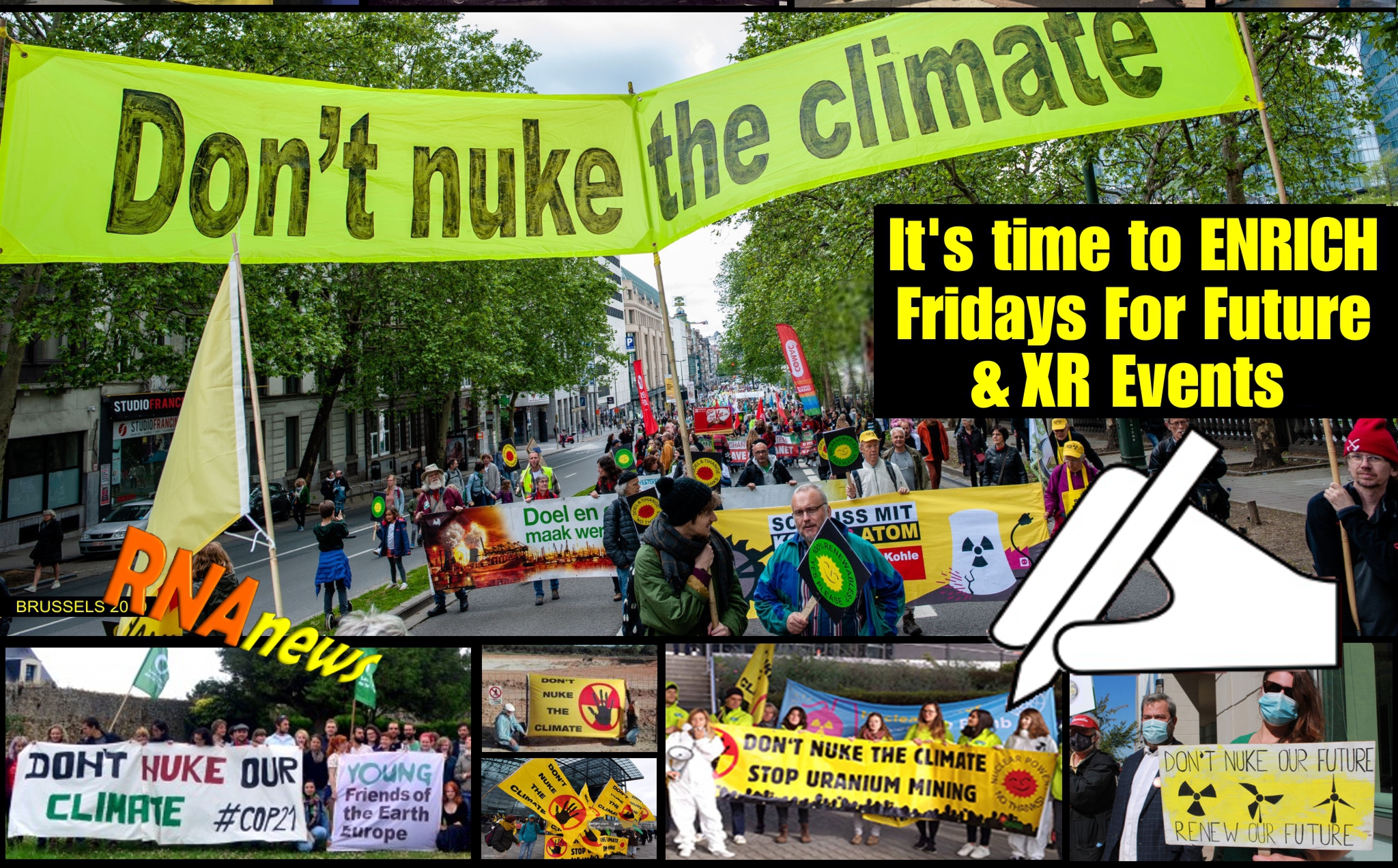 RNA lancia appello ANTINUCLEARE rivolto ai "Leaders" di Extinction Rebellion ("XR") e FRIDAYS FOR FUTURE ("fff"):  "DITE QUALCOSA SUL NUCLEARE"