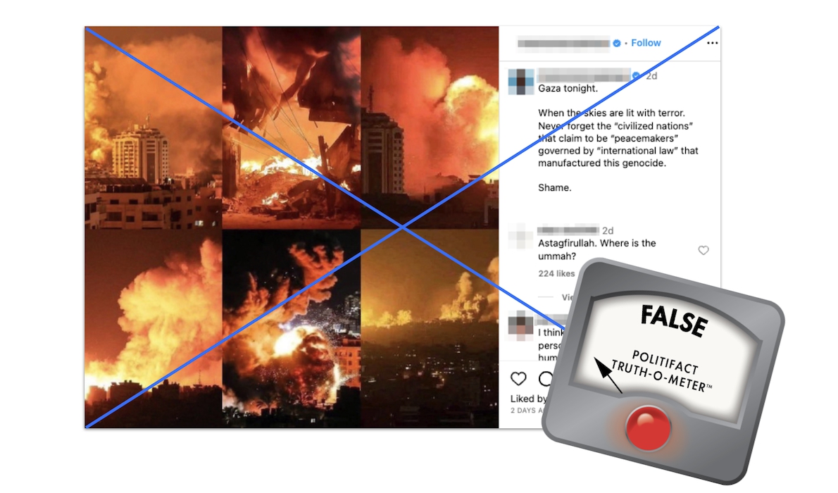 Instagram posts - Old photos, including one from 2019, don’t show Gaza on Oct. 27 | POLIFACT